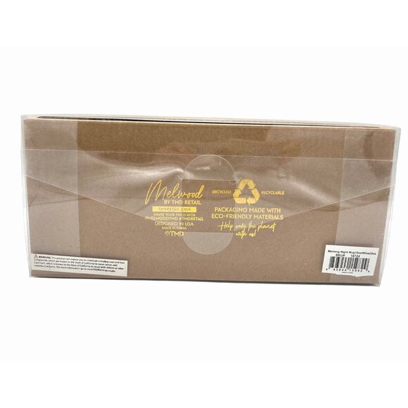 NIB MOM'S MORNING MOTIVATION NIGHTLY RELAXATION CERAMIC MUG STEMLESS WINE GLASS - Picture 7 of 7